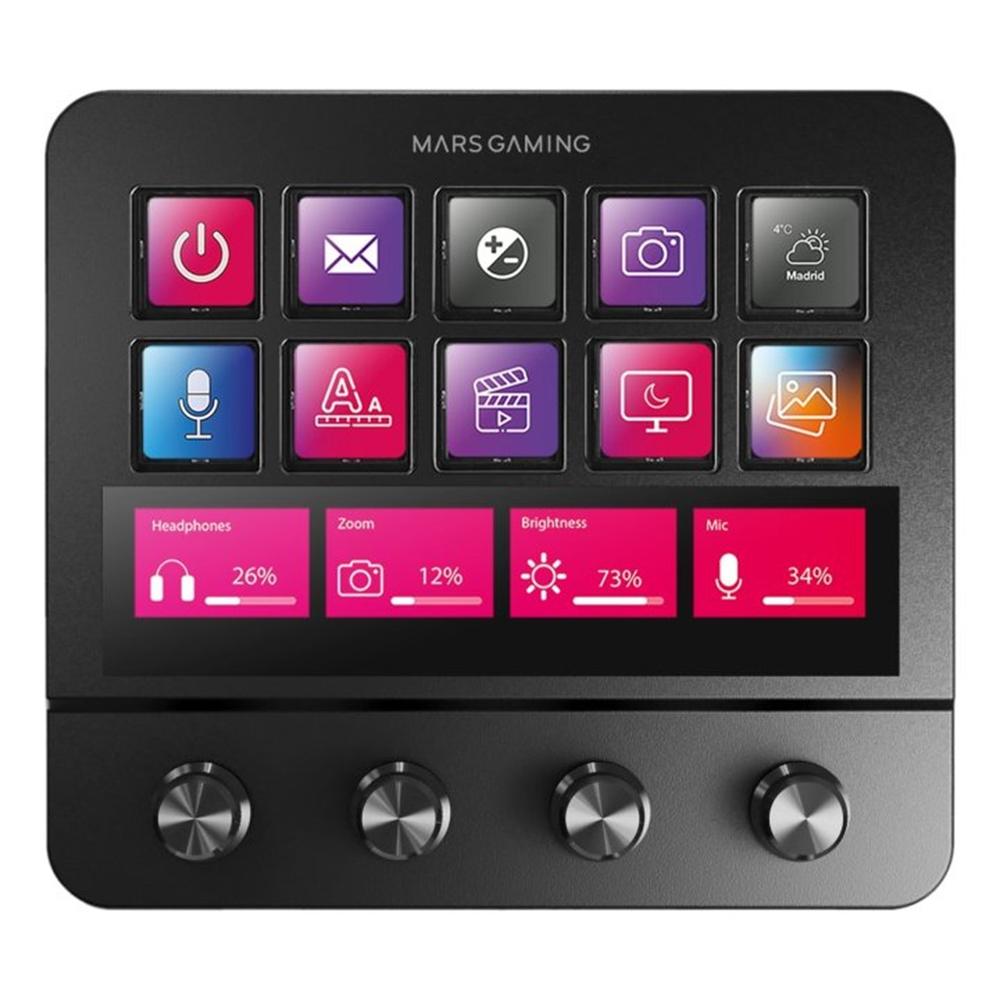 Control deck pro mars gaming msdpro negro Frikytopia