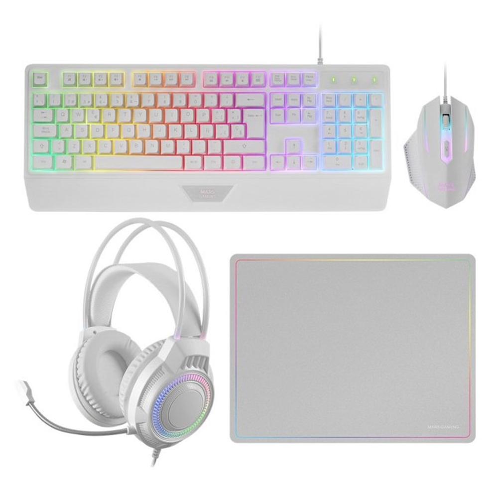 Kit mars gaming mcp124prowes blanco Frikytopia