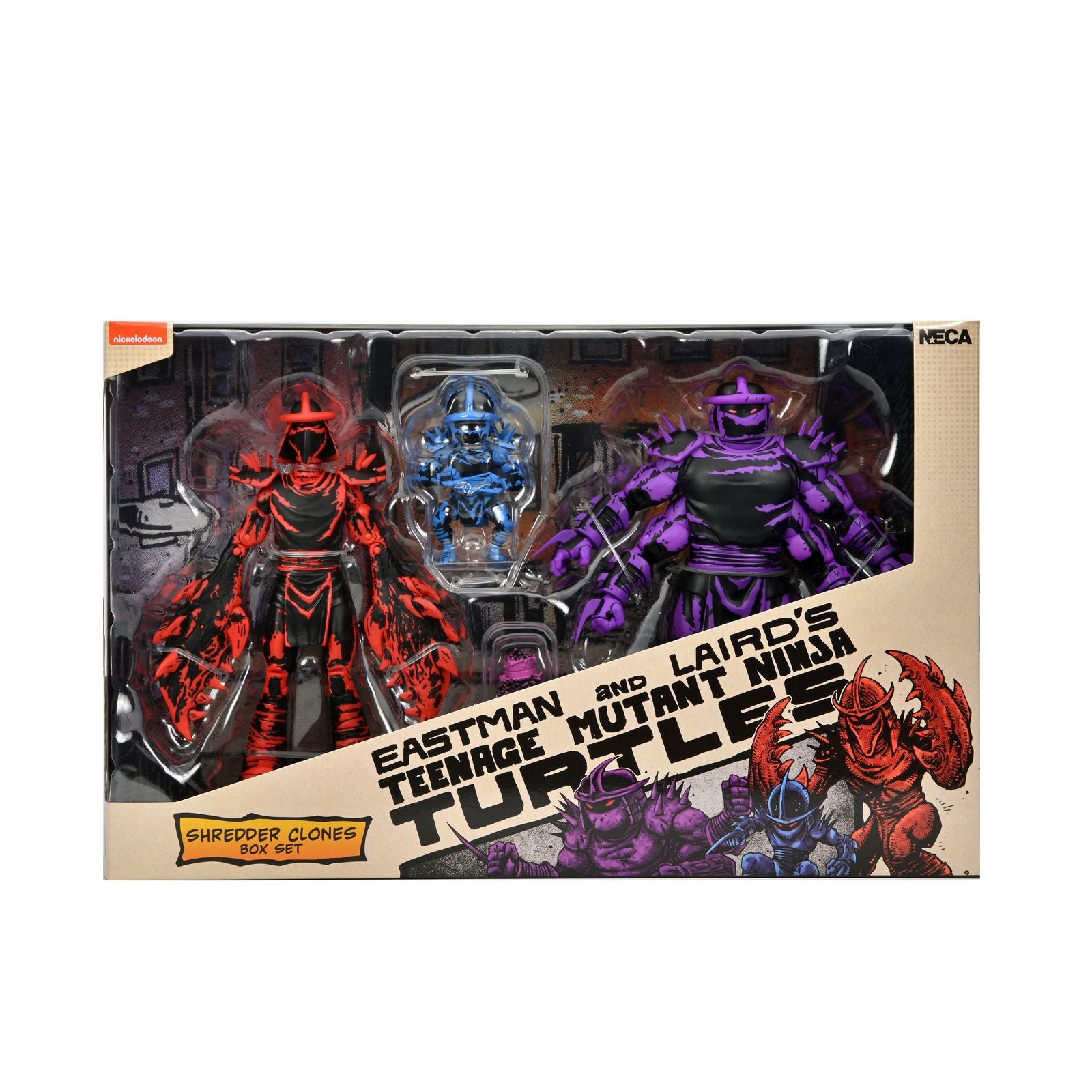 Figura neca teenage mutant ninja turtles mirage comics shredder clones box set 18cm Frikytopia