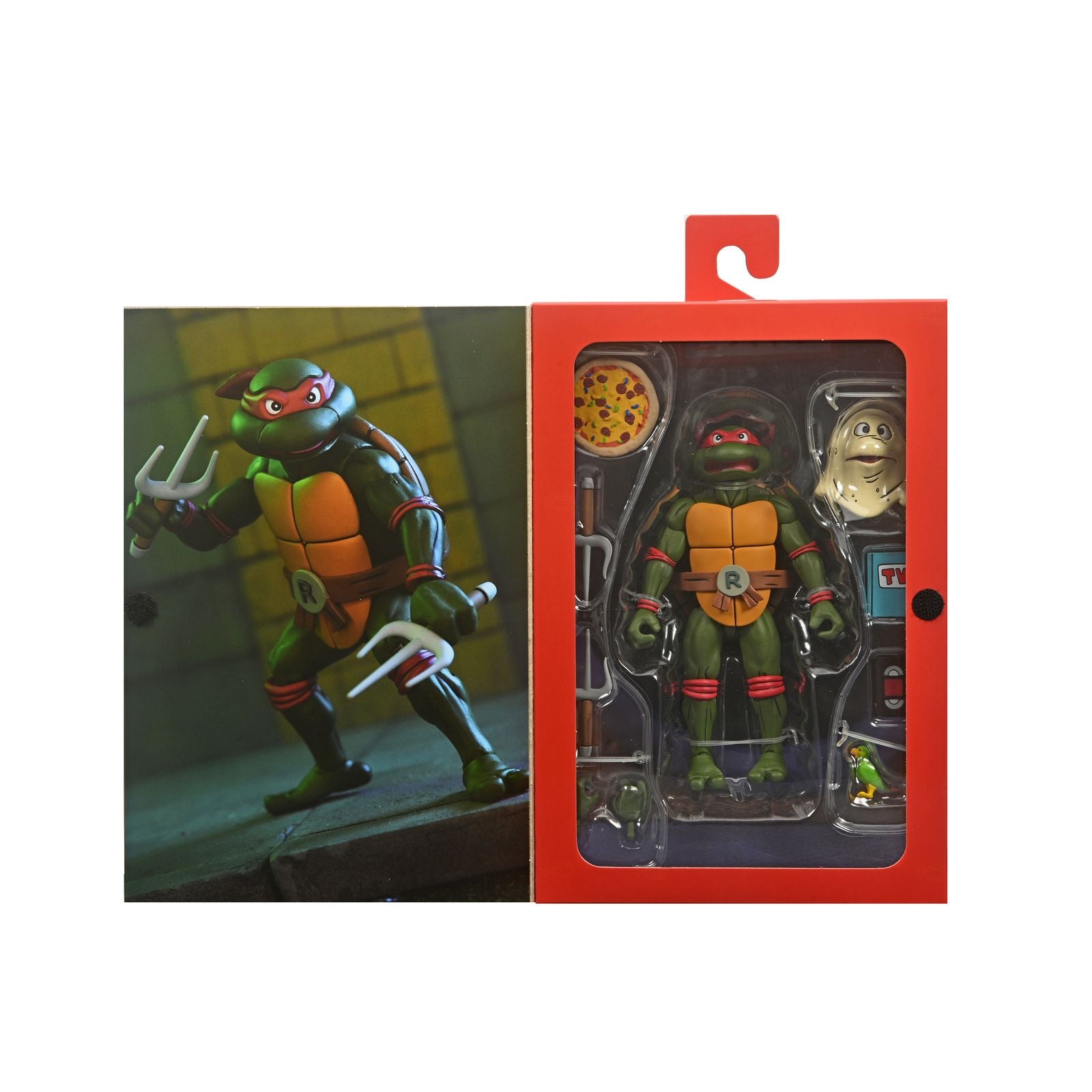 Figura neca teenage mutant ninja turtles cartoon ultimate raphael vhs scale action 18cm Frikytopia