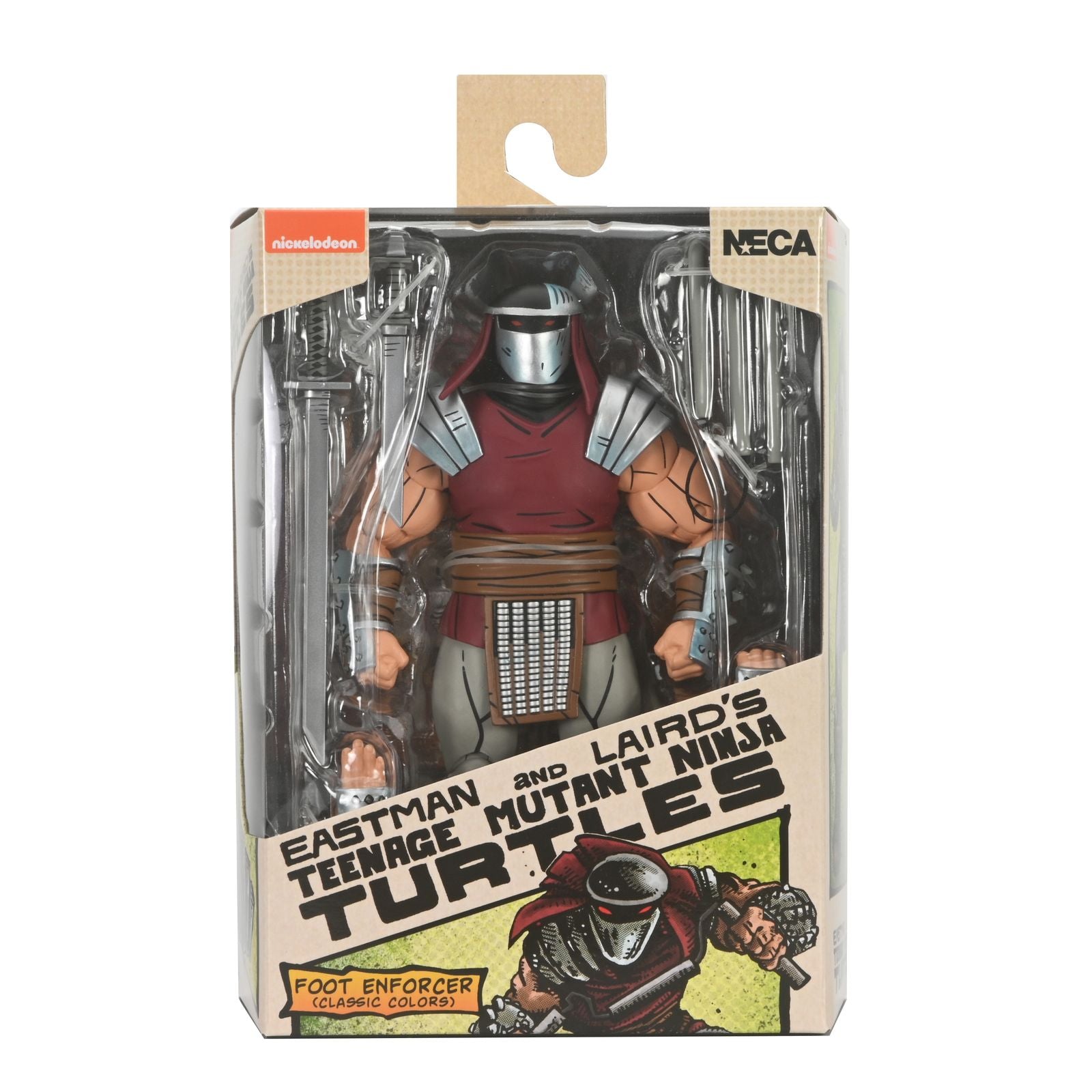 Figura neca teenage mutant ninja turtles mirage comics foot enforcer classic colors scale action 18cm Frikytopia