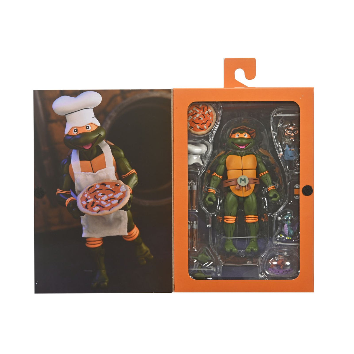 Figura Ultimate Michelangelo VHS Cartoon Tortugas Ninja 18 cm