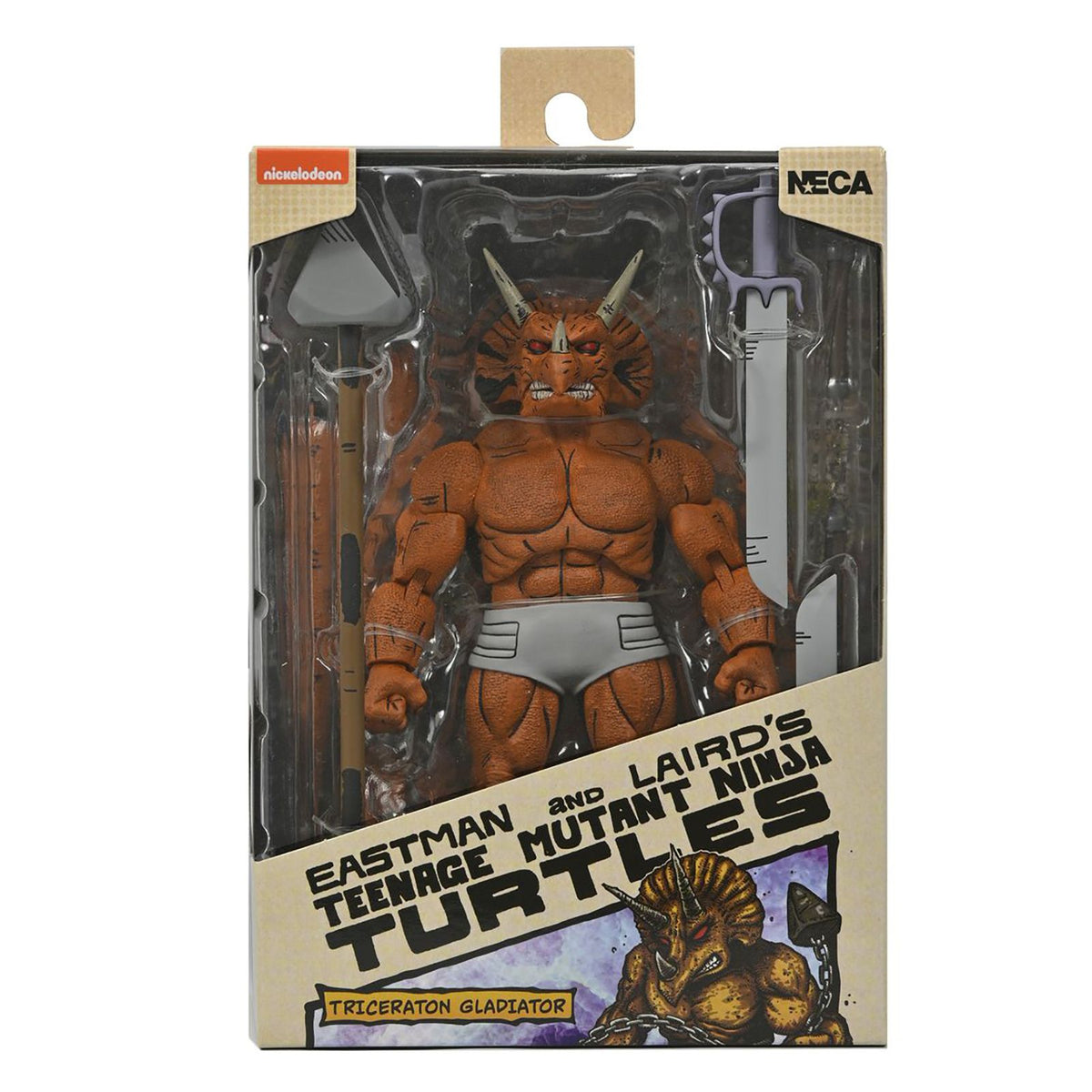 Figura Neca Teenage Mutant Ninja Turtles Mirage Comics Triceraton Gladiator Scale Action 18 cm