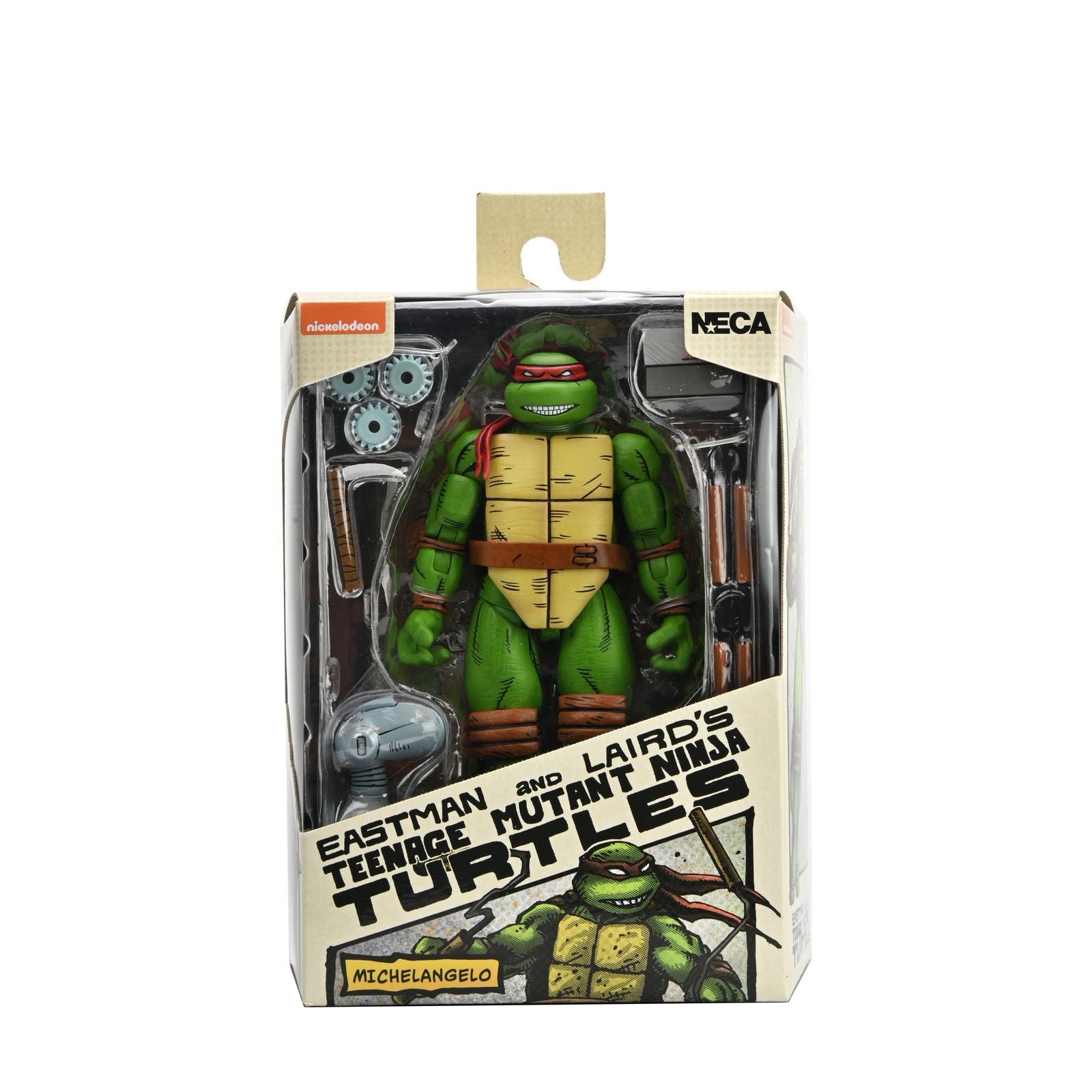 Figura neca teenage mutant ninja turtles mirage comics michelangelo scale action 18cm Frikytopia