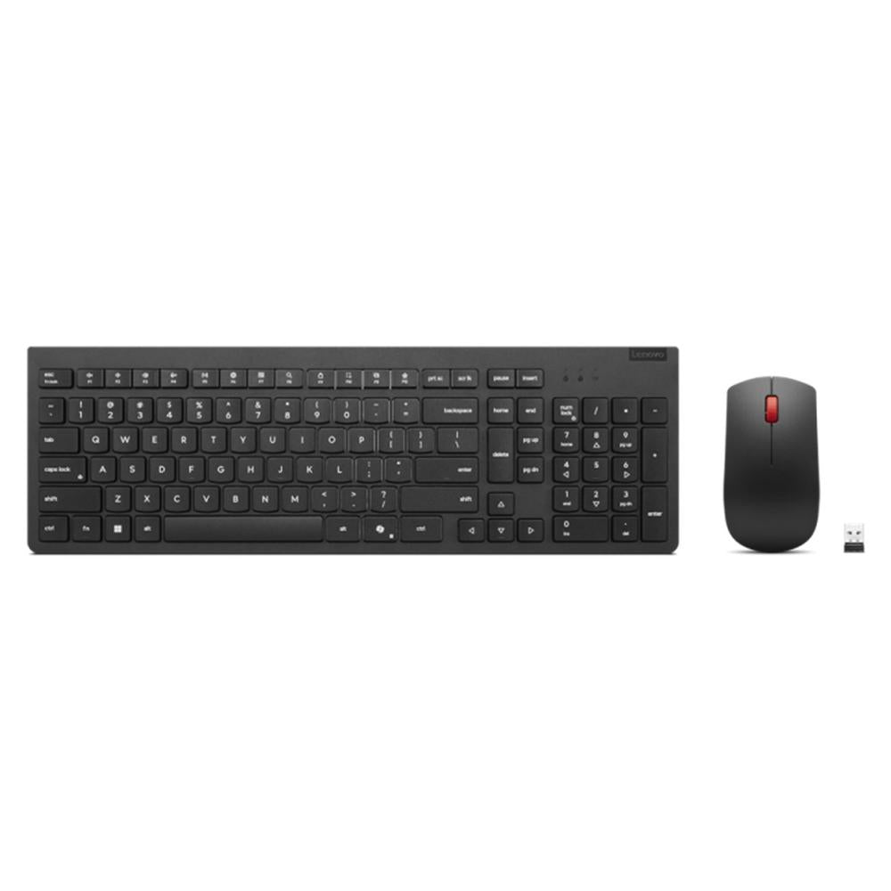 Teclado + raton lenovo essential inalambrico negro Frikytopia