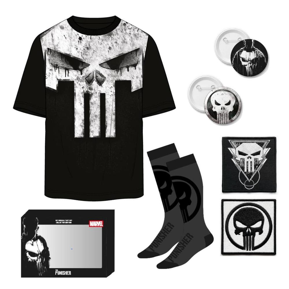 Camiseta corta single jersey set punisher m Frikytopia