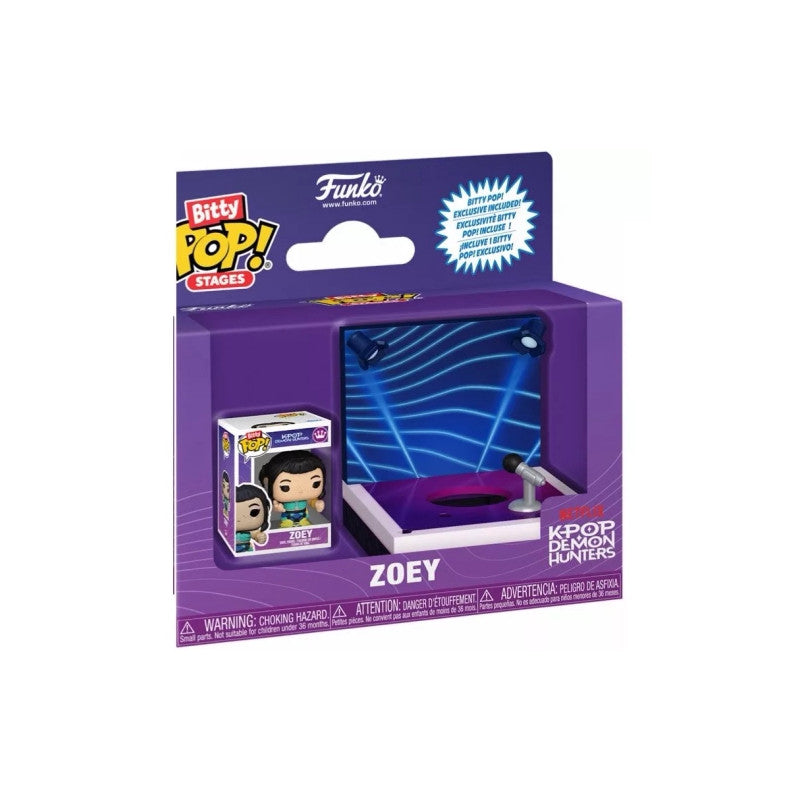 KPop Demon Hunters Bitty POP! Stages Vinyl Figuras Zoey 2,5 cm