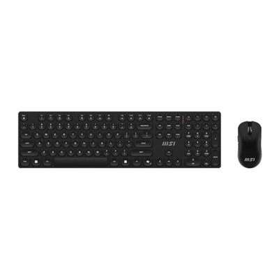 Teclado + raton msi forge k210w combo inalambrico negro Frikytopia