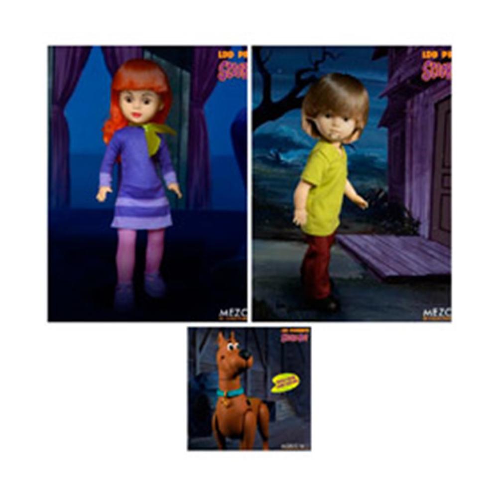 Set 6 figuras mezco toyz scooby - doo & mystery living dead dolls 25cm Frikytopia
