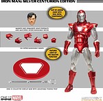 Figura mezco toyz marvel one:12 collective iron man silver centurion edition 16cm Frikytopia