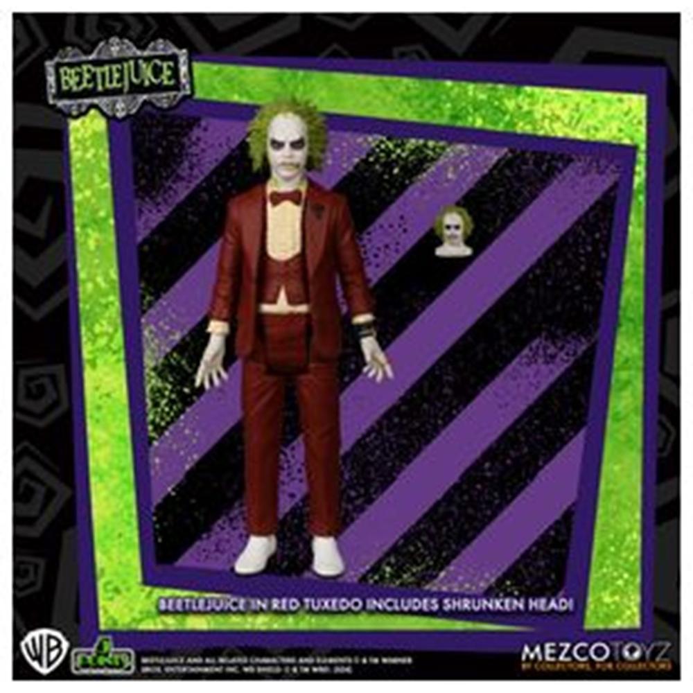 Figura mezco toyz beetlejuice 5 points beetlejuice red tux 9.5cm Frikytopia