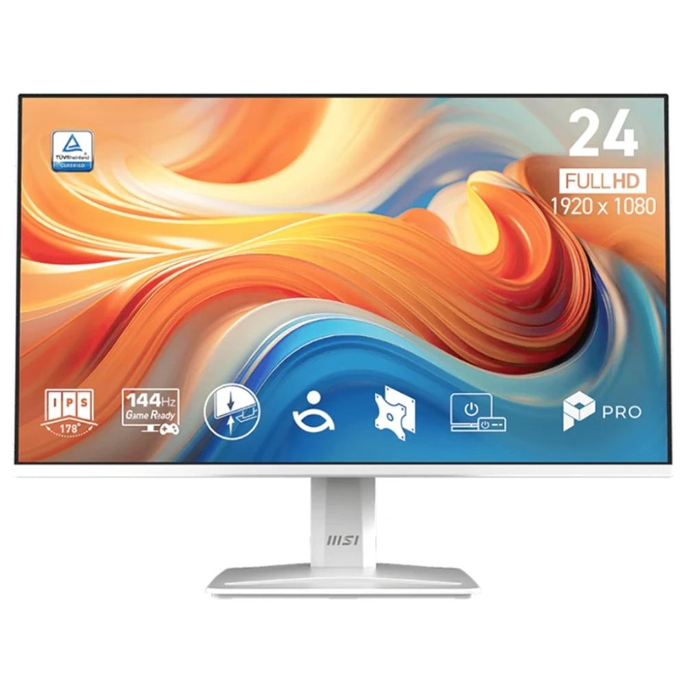 Monitor led 24 pulgadas msi pro mp243w e14 ips -  fhd -  dp -  hdmi -  144hz -  1ms -  vesa 100x100 Frikytopia
