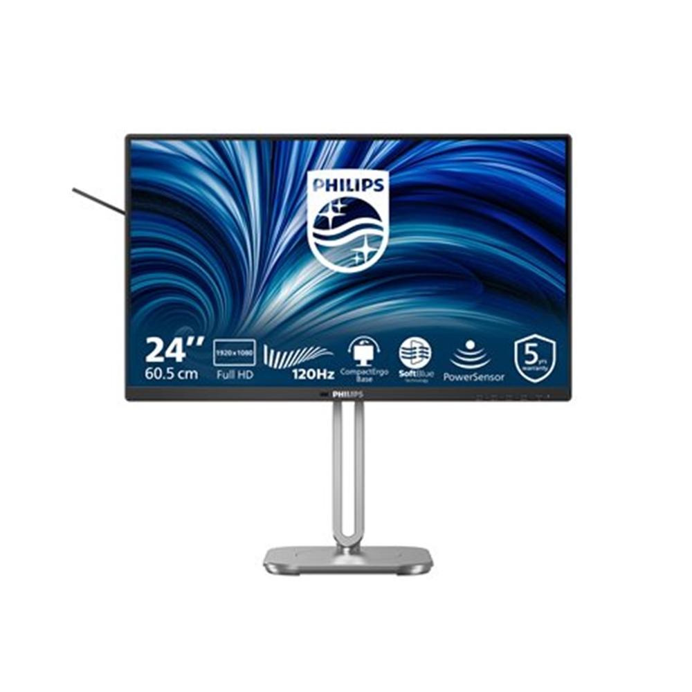 Monitor led 24 pulgadas philips 24b2n4200 - 00 ips -  fhd -  dp -  hdmi -  vga -  120hz -  4ms -  vesa 100x100 Frikytopia