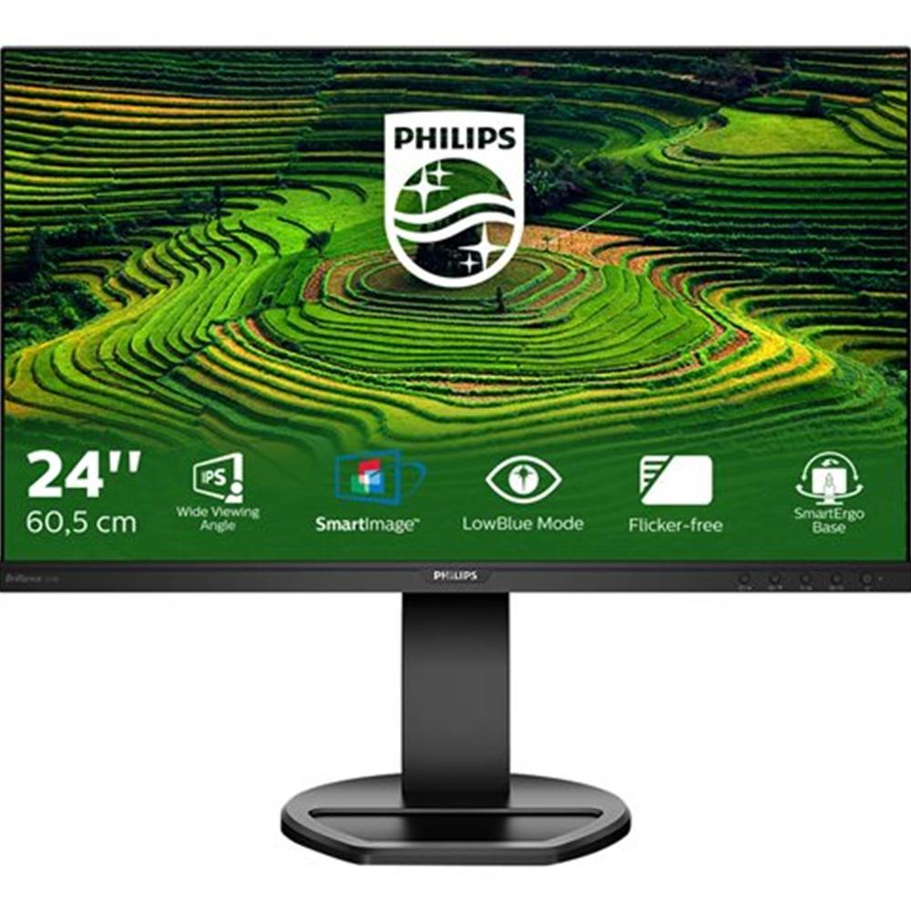 Monitor led 24 pulgadas philips b line 241b8qjeb - 00 ips -  dp -  hdmi -  dvi - d -  vga -  75hz -  5ms -  vesa 100x100 Frikytopia