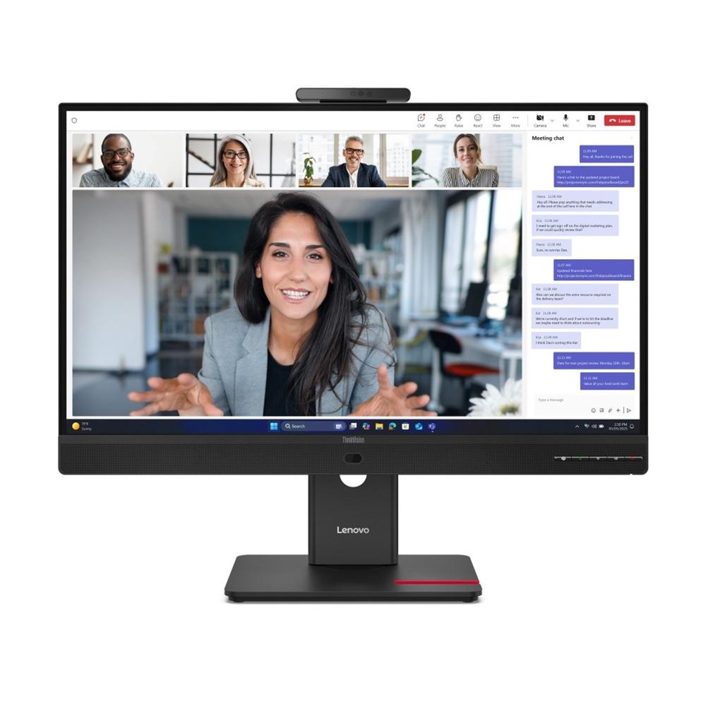 Monitor led 23.8 pulgadas lenovo thinkvision t24 - 4v ips -  fhd -  dp -  hdmi -  vga -  120hz -  4ms -  vesa 100x100 -  webcam Frikytopia