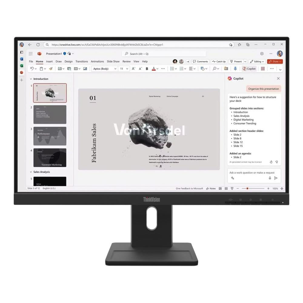 Monitor led 21.5 pulgadas lenovo thinkvision e22 - 40 ips -  fhd -  dp -  hdmi -  100hz -  4ms -  vesa 100x100 Frikytopia