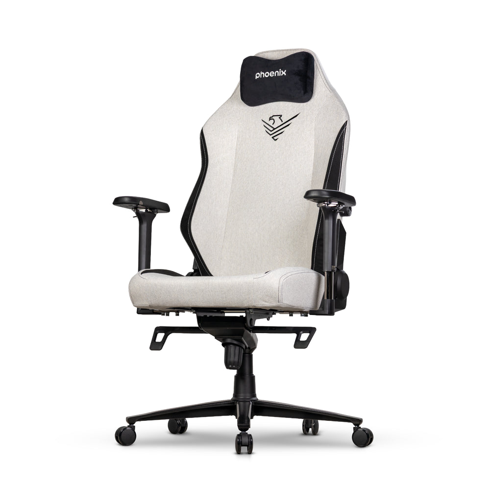 Silla gaming phoenix monarch remaster tela gris y negro talla r Frikytopia