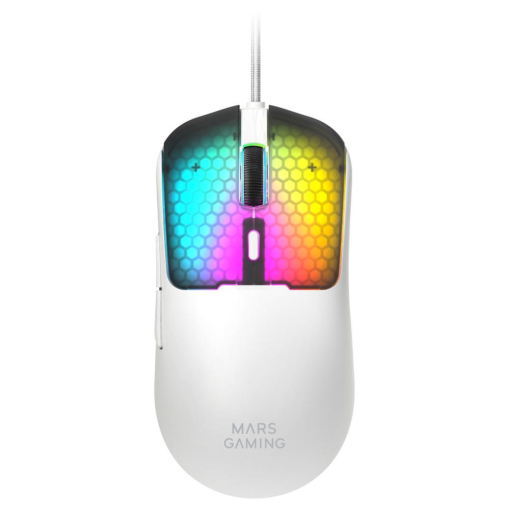 Raton mars gaming mm - viperw rgb blanco Frikytopia