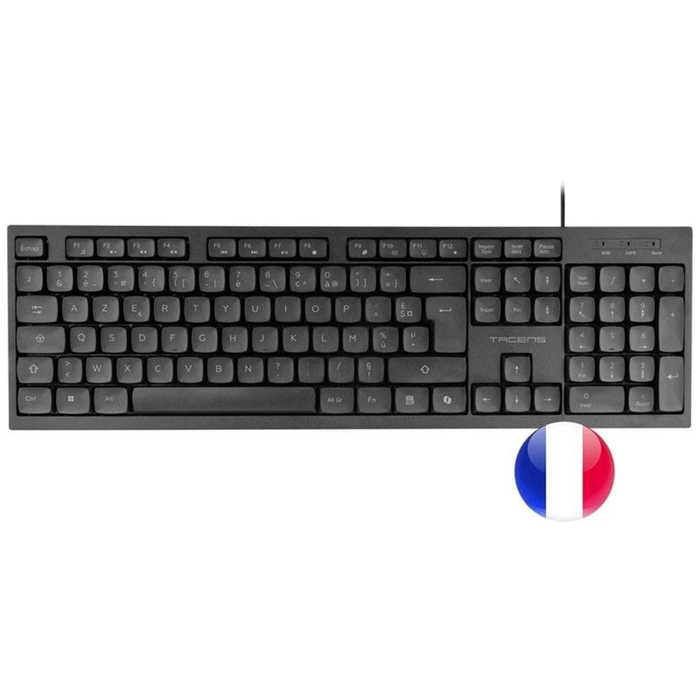 Teclado tacens anima ak02fr negro frances Frikytopia