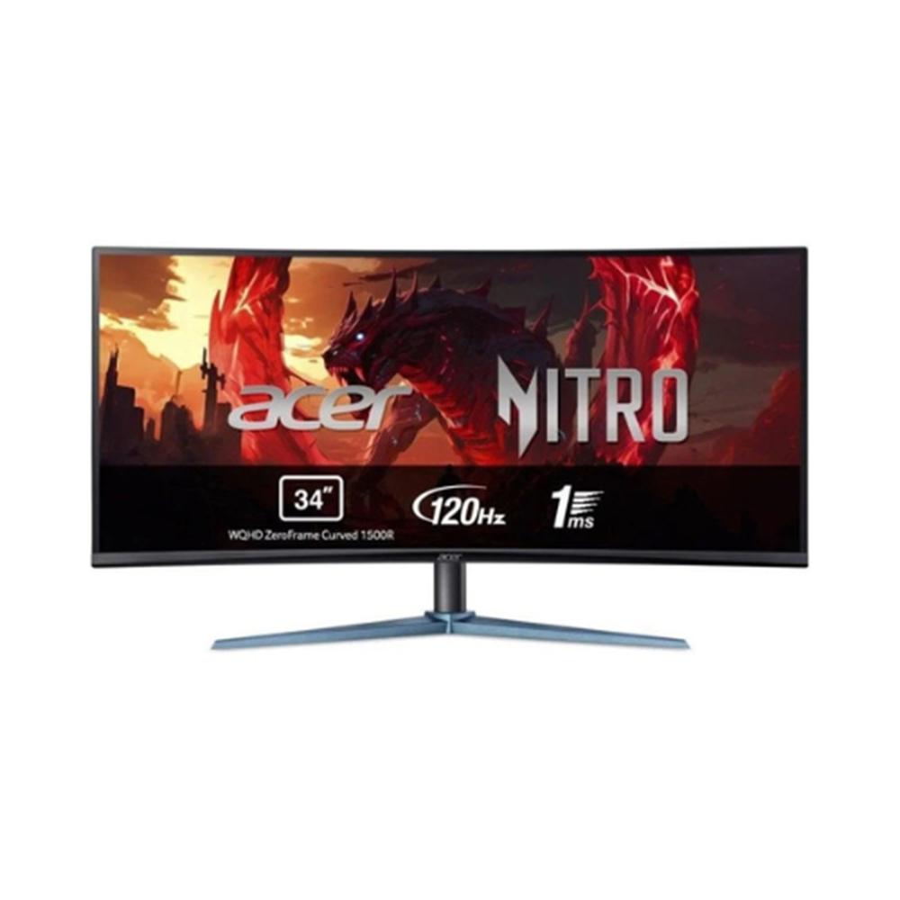 Monitor led 34 pulgadas gaming acer nitro ed340cu curvo va -  qhd -  dp -  hdmi -  120hz -  1ms -  vesa 100x100 Frikytopia