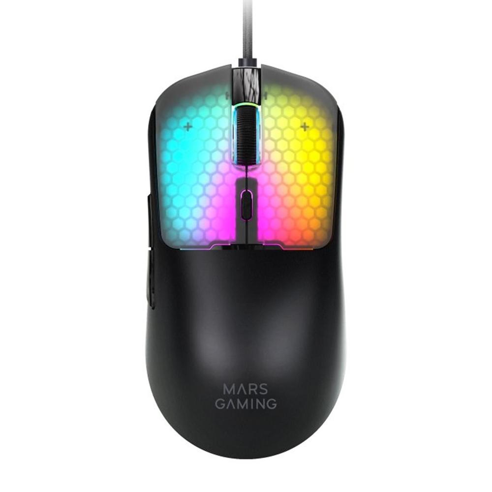 Raton mars gaming mm - viper rgb negro Frikytopia