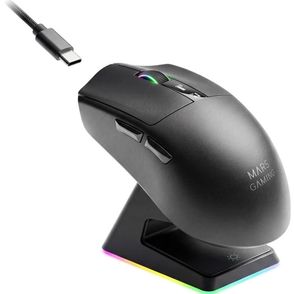 Raton inalambrico mars gaming mmw - elite negro Frikytopia