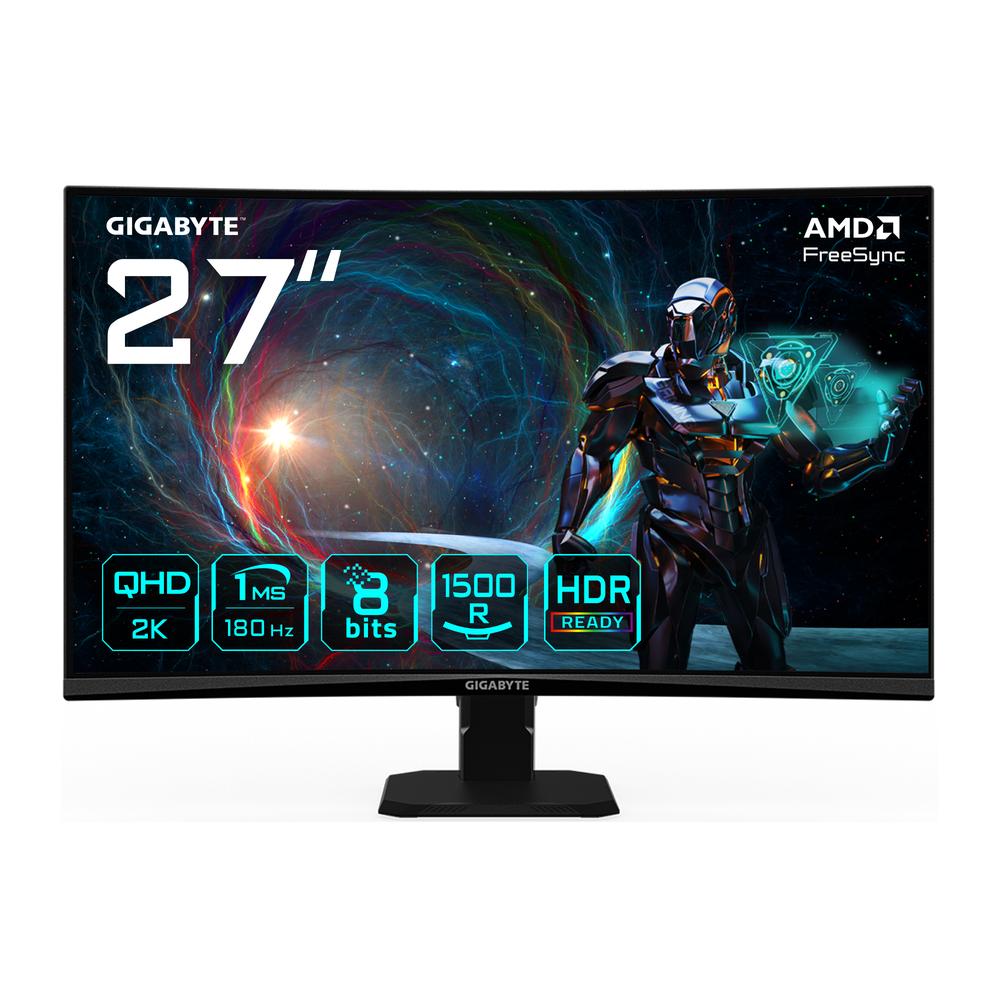 Monitor curvo gaming gigabyte gs27qca 27 pulgadas qhd 180hz Frikytopia