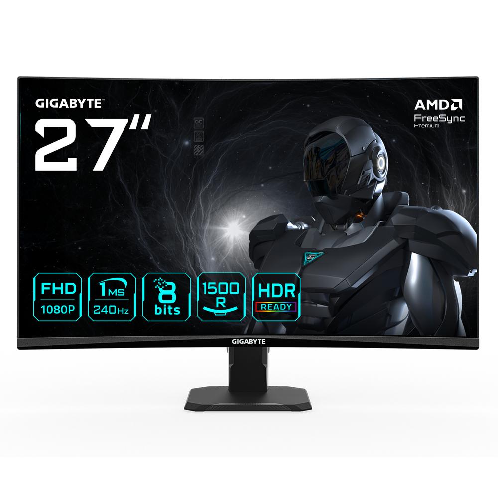 Monitor curvo gaming gigabyte gs27fc2 27 pulgadas fhd 240hz