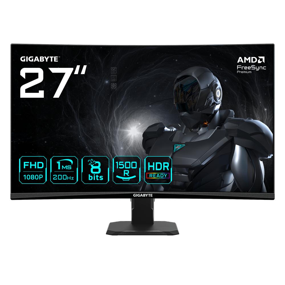 Monitor curvo gaming gigabyte gs27fca 27 pulgadas fhd 200hz