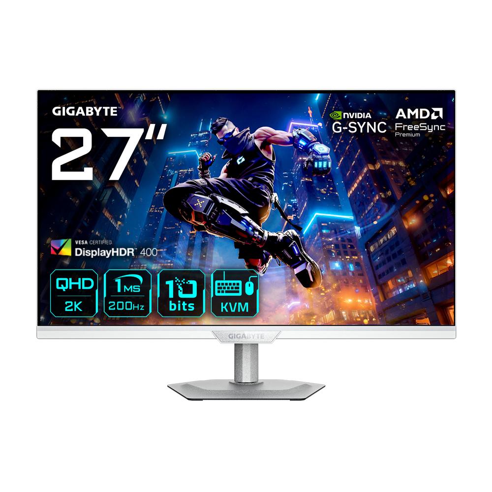 Monitor gaming gigabyte m27q2 qd ice 27 pulgadas qhd 200hz Frikytopia