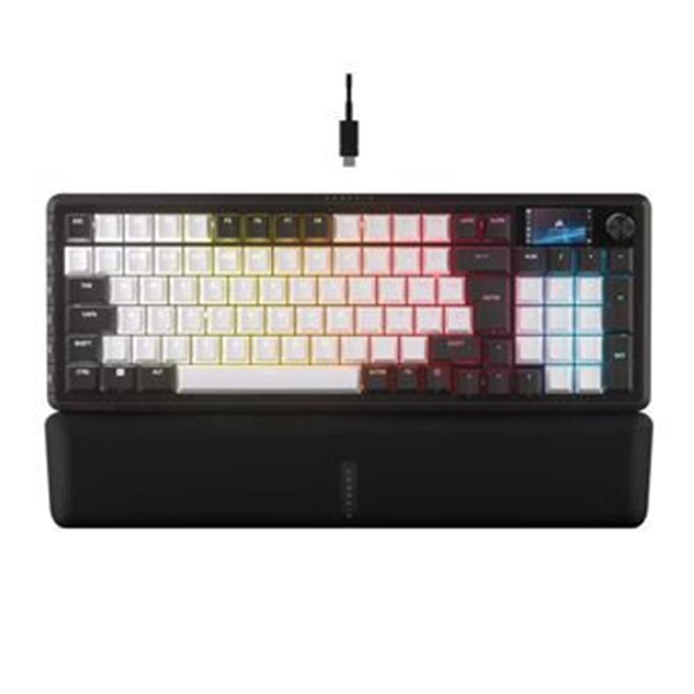 Teclado gaming corsair vanguard 96 - mlx plasma - dual negro - blanco