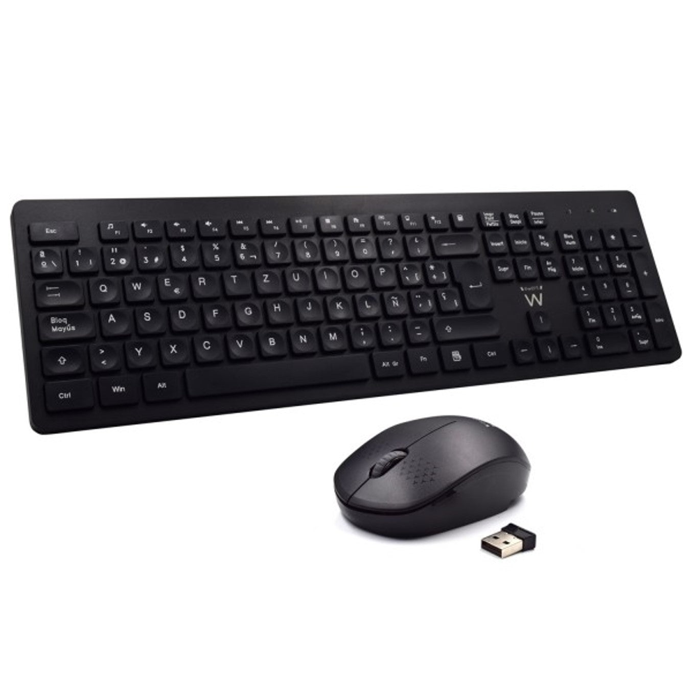 Teclado inalambrico multimedia ewent ew3256 + raton formato espa�a Frikytopia