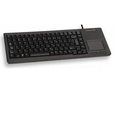 Teclado cherry xs trackball raton integrado compacto usb negro