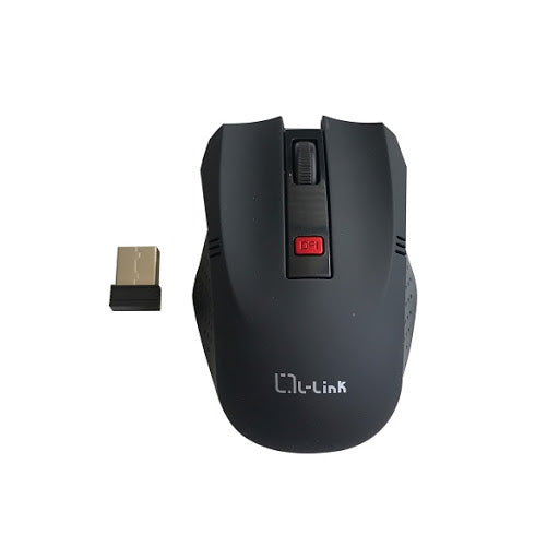 Raton optico inalambrico l - link negro Frikytopia