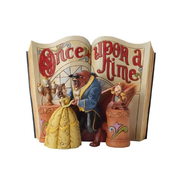 Figura enesco disney la bella y la bestia libro la bella y bestia Frikytopia