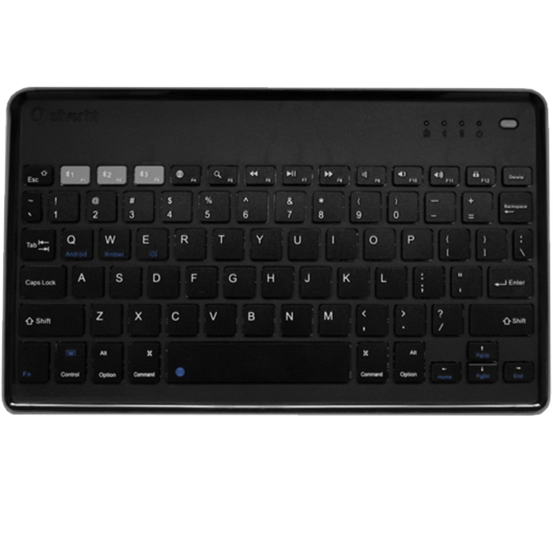 Teclado inalambrico universal silver ht bluetooth dark grey -  english layout Frikytopia