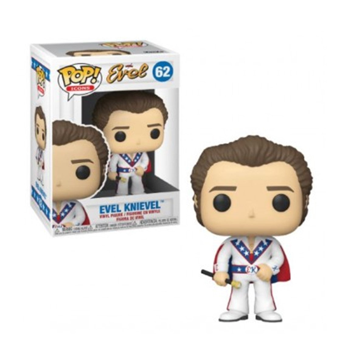 Funko pop iconos evel evel knievel con opcion chase 49837 Frikytopia