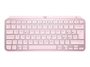 Teclado logitech mx keys mini rosa wireless inalambrico bateria