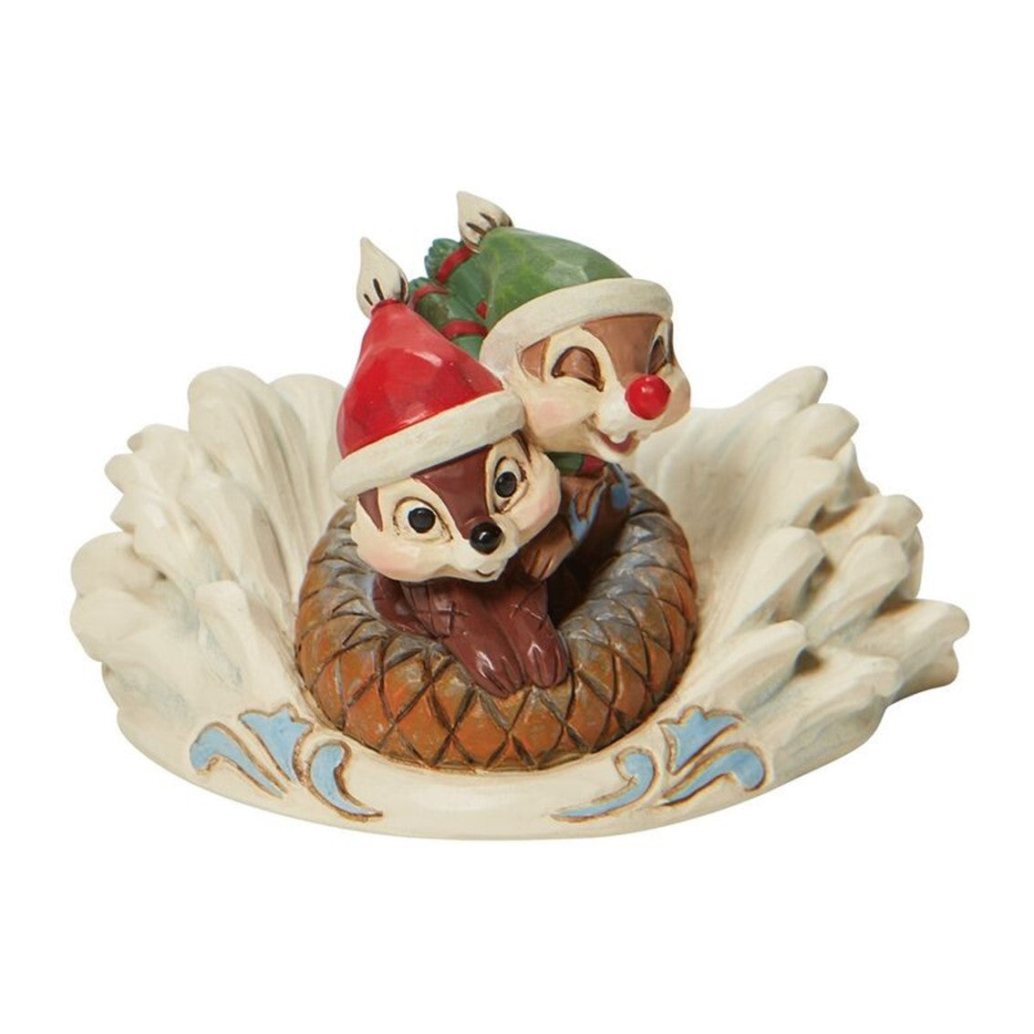 Figura enesco disney chip & dale en trineo navideño Frikytopia