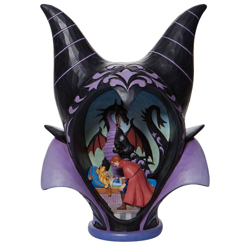 Figura enesco disney diorama la bella durmiente malefica style Frikytopia