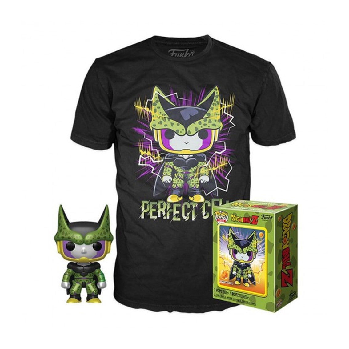 Funko pop dragon ball z celula perfecto + camiseta talla aleatoria ut - 56669 Frikytopia