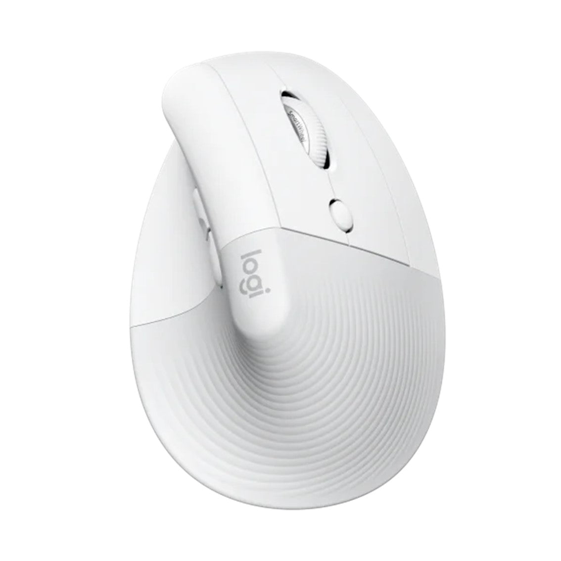 Mouse raton vertical logitech lift 6 botones 4000 dpi wireless inalambrico blanco crudo Frikytopia