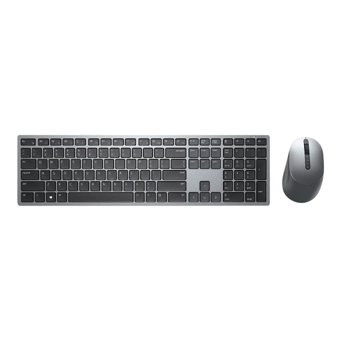 Kit teclado + mouse raton dell premier multi - device km7321w wireles inalambrico gris titanio Frikytopia