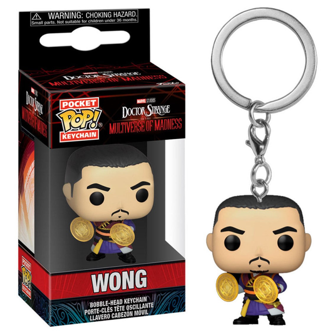 Funko pop keychain llavero doctor strange multiverso de la locura wong 60912 Frikytopia
