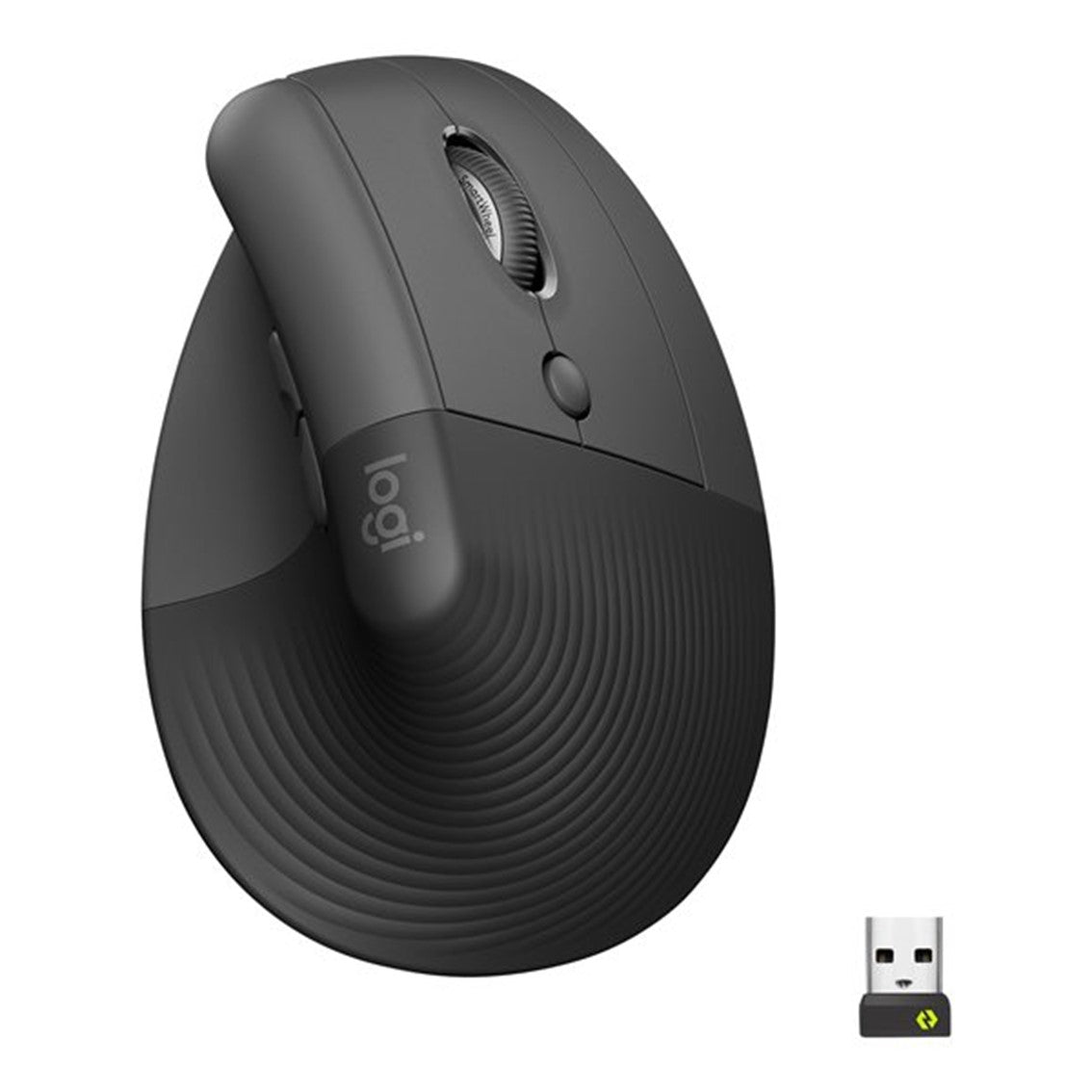 Mouse raton vertical logitech lift for business 6 botones 4000 dpi wireless inalambrico grafito Frikytopia