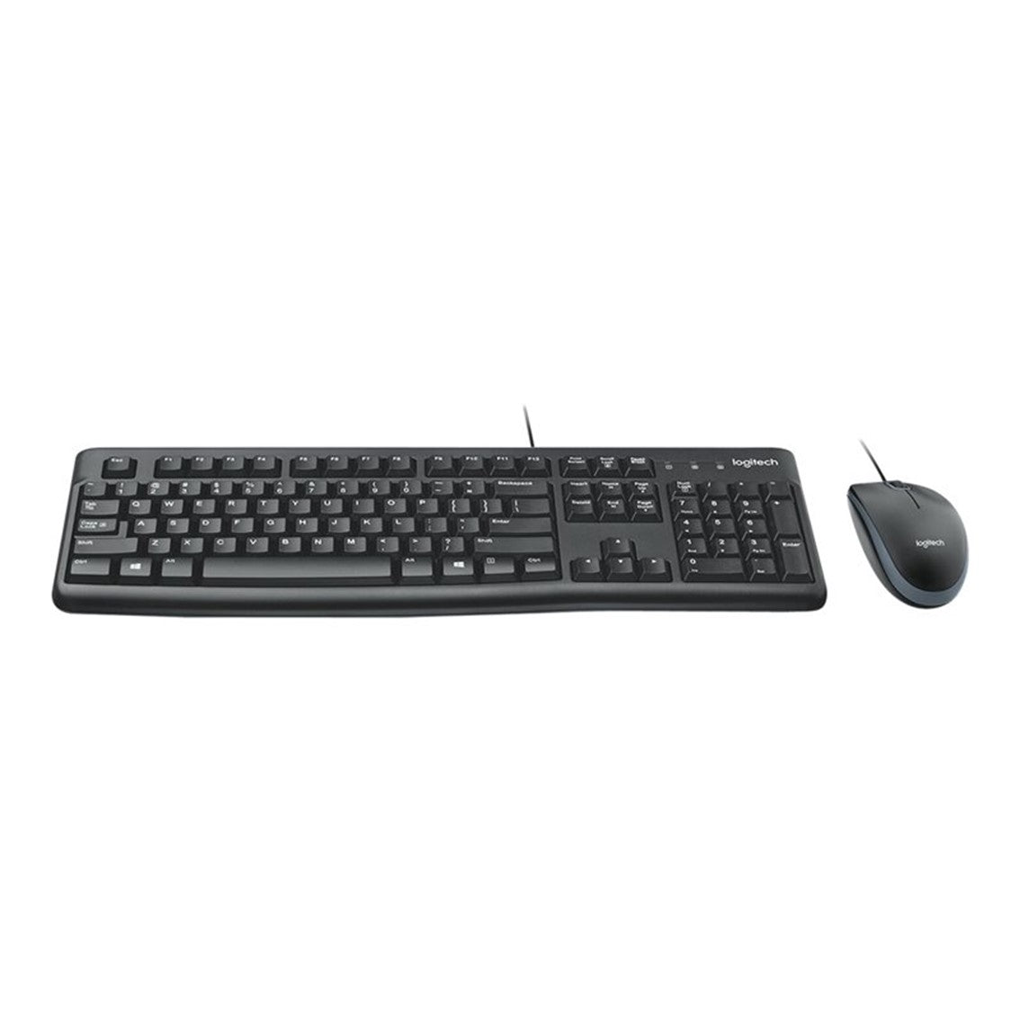 Teclado + mouse logitech mk120 optico usb 2.0 negro ingles uk Frikytopia