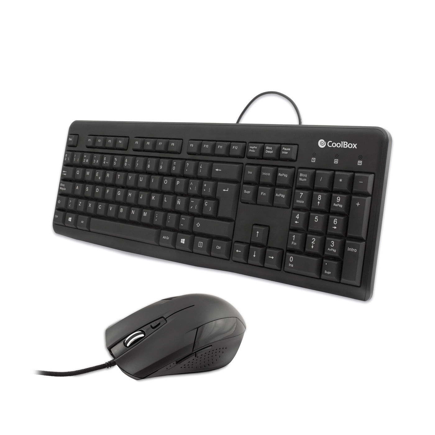 Kit teclado + raton coolbox usb negro coo - ktr - 01u Frikytopia