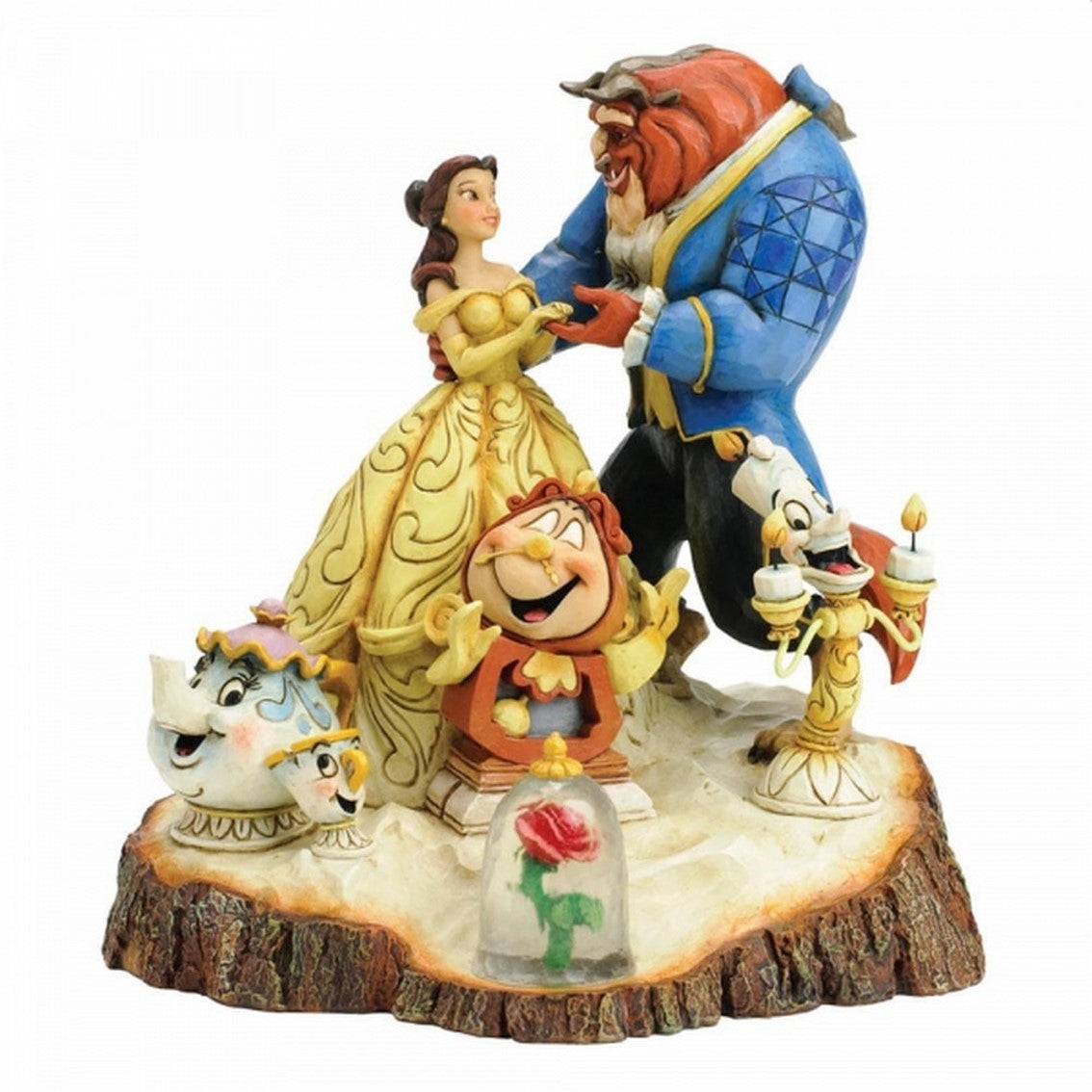 Figura enesco disney la bella y la bestia by heart Frikytopia