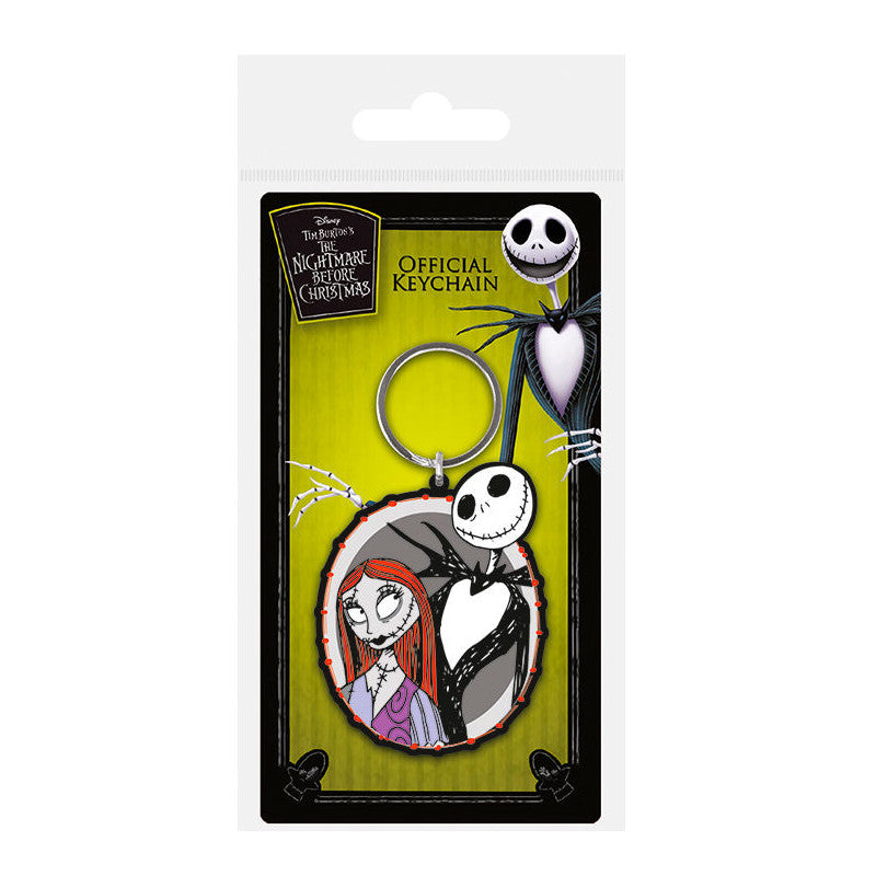 Llavero de goma pyramid disney pesadilla antes de navidad jack sally Frikytopia