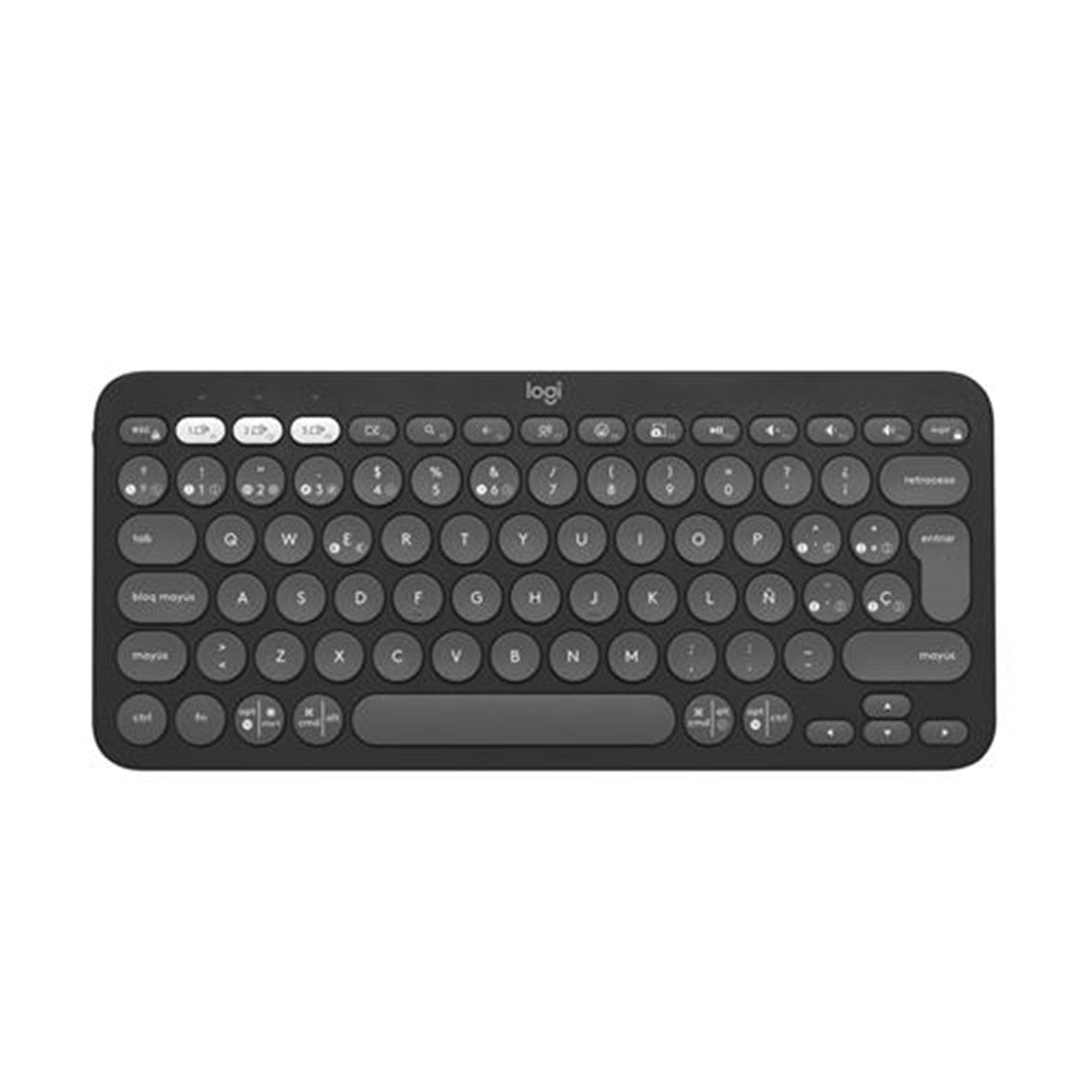 Teclado logitech pebble keys 2 k380s inalambrico grafito Frikytopia